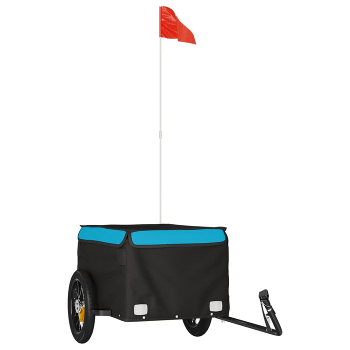 Remorcă pentru biciclete, negru și albastru, 30 kg, fier WALTI