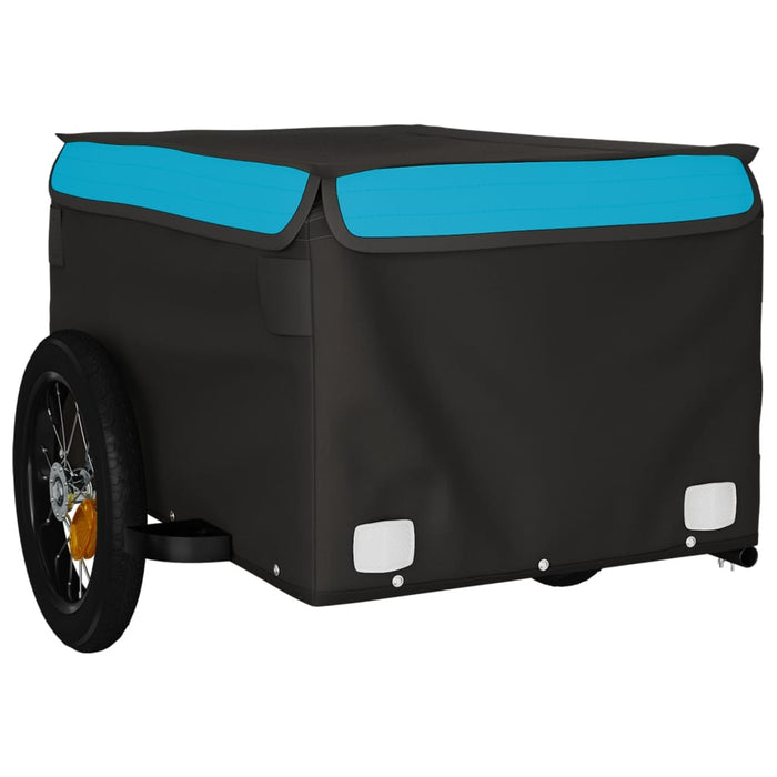 Remorcă pentru biciclete, negru și albastru, 30 kg, fier WALTI