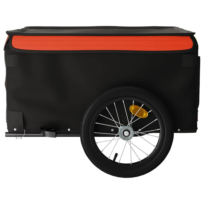 Remorcă pentru biciclete, negru și portocaliu, 45 kg, fier WALTI
