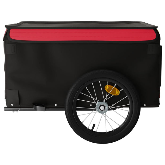 Remorcă pentru biciclete, negru și roșu, 45 kg, fier WALTI