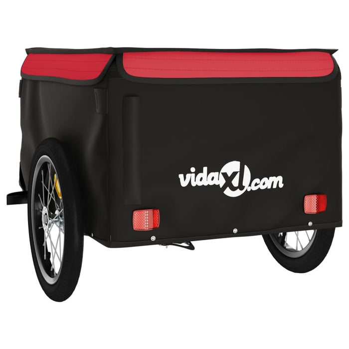 Remorcă pentru biciclete, negru și roșu, 45 kg, fier WALTI
