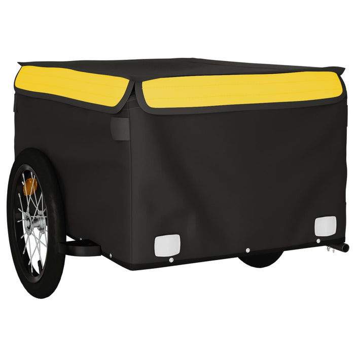 Remorcă pentru biciclete, negru și galben, 45 kg, fier WALTI