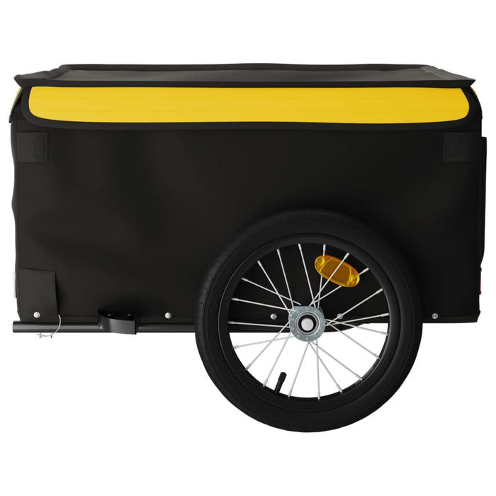 Remorcă pentru biciclete, negru și galben, 45 kg, fier WALTI