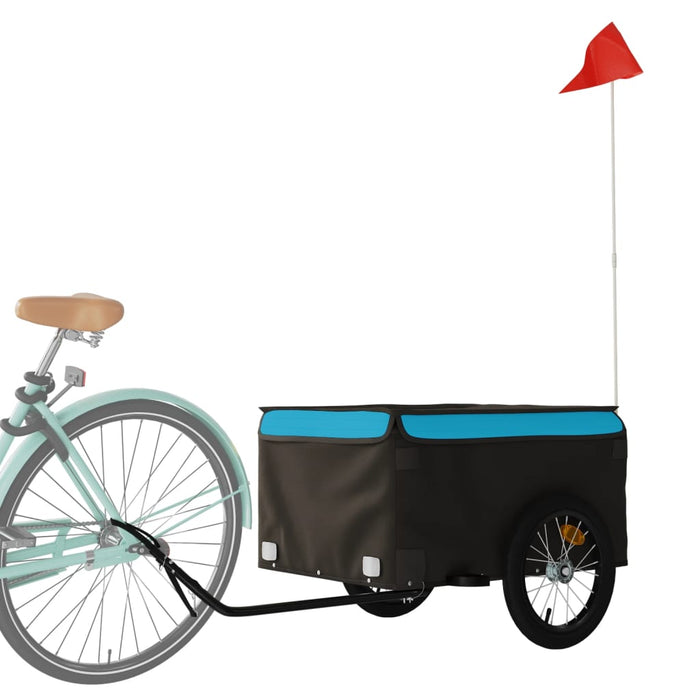 Remorcă pentru biciclete, negru și albastru, 45 kg, fier - WALTI WALTI