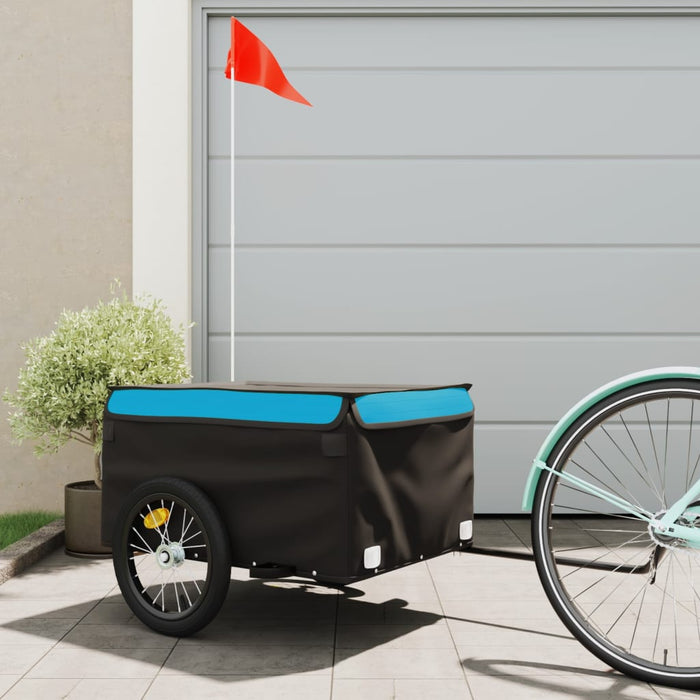 Remorcă pentru biciclete, negru și albastru, 45 kg, fier - WALTI WALTI