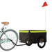 Remorcă pentru biciclete, negru și verde, 45 kg, fier - WALTI WALTI
