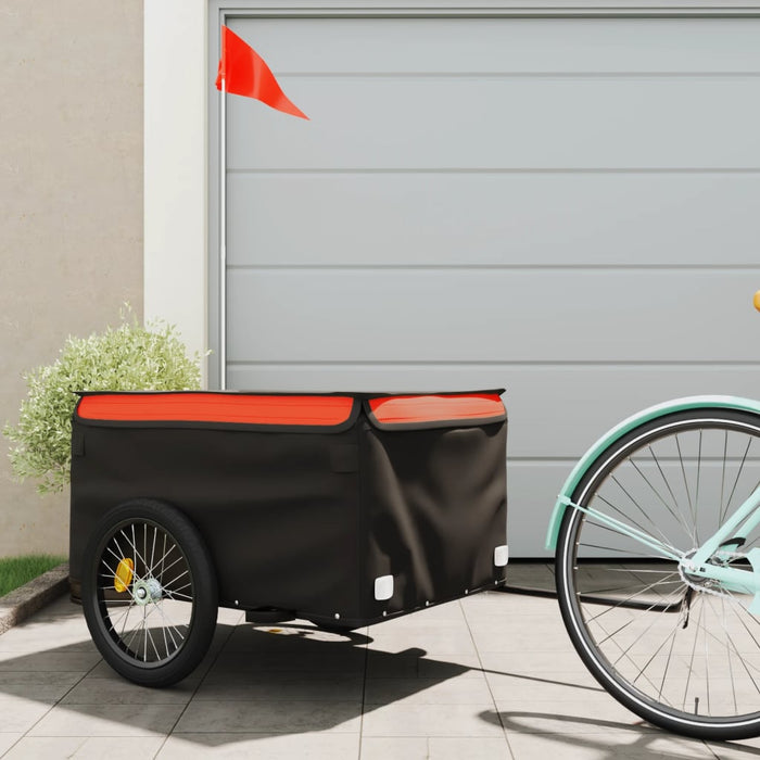 Remorcă pentru biciclete, negru și portocaliu, 45 kg, fier - WALTI WALTI