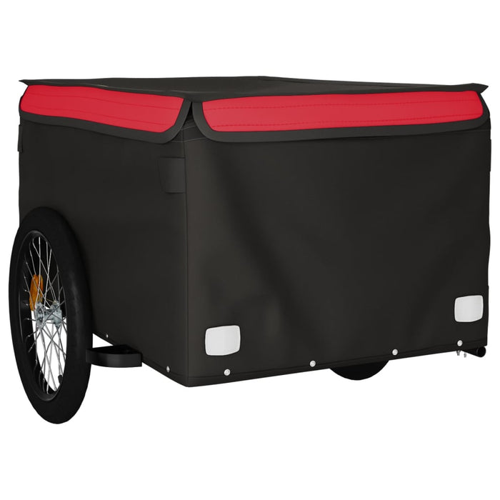 Remorcă pentru biciclete, negru și roșu, 45 kg, fier WALTI