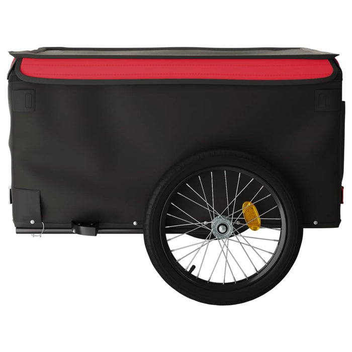 Remorcă pentru biciclete, negru și roșu, 45 kg, fier WALTI