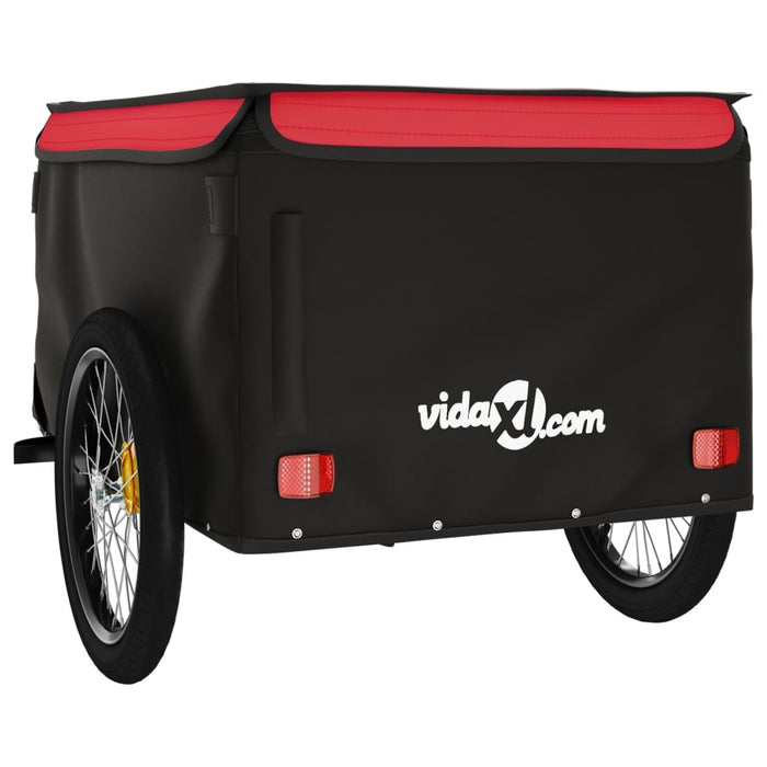 Remorcă pentru biciclete, negru și roșu, 45 kg, fier WALTI