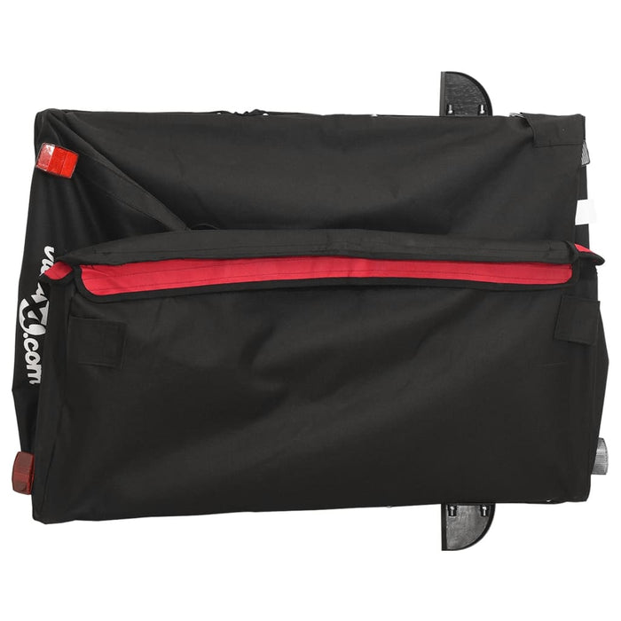 Remorcă pentru biciclete, negru și roșu, 45 kg, fier WALTI