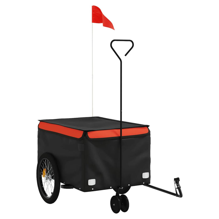 Remorcă pentru biciclete negru/portocaliu, 30 kg, fier - WALTI WALTI