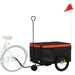 Remorcă pentru biciclete negru/portocaliu, 30 kg, fier - WALTI WALTI
