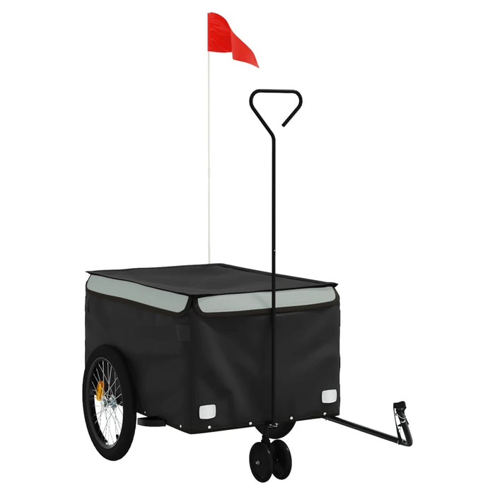 Remorcă pentru biciclete, negru și gri, 30 kg, fier WALTI