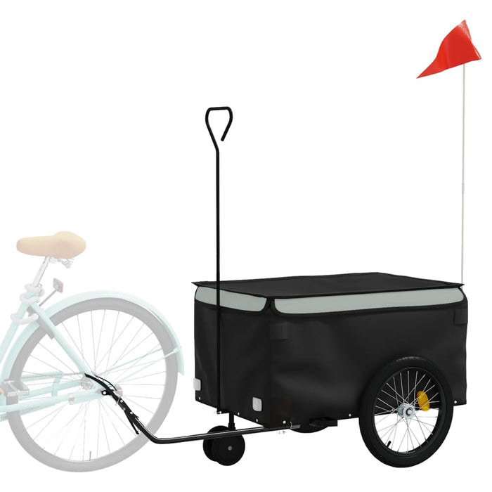 Remorcă pentru biciclete, negru și gri, 30 kg, fier WALTI