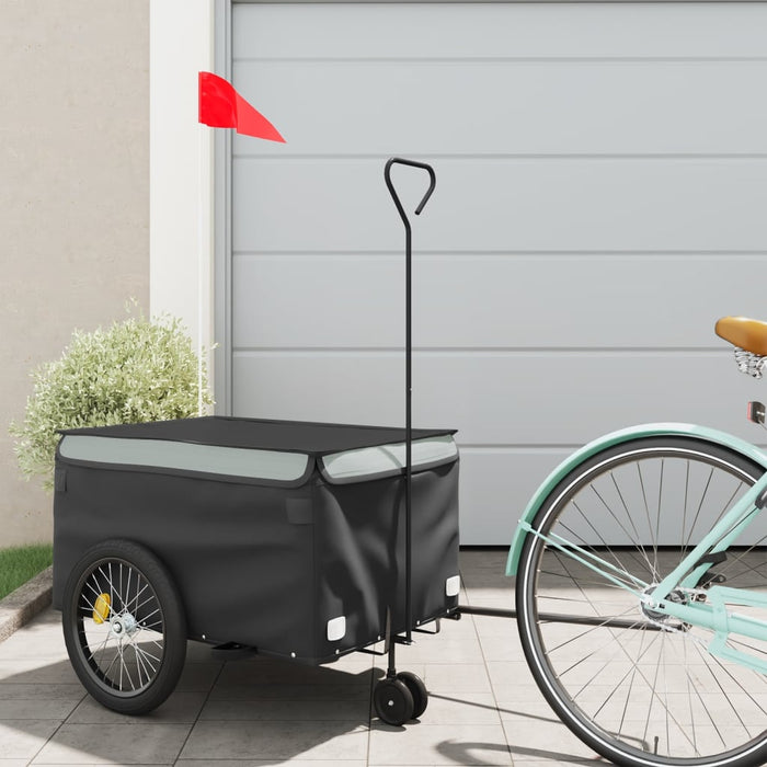 Remorcă pentru biciclete, negru și gri, 30 kg, fier WALTI