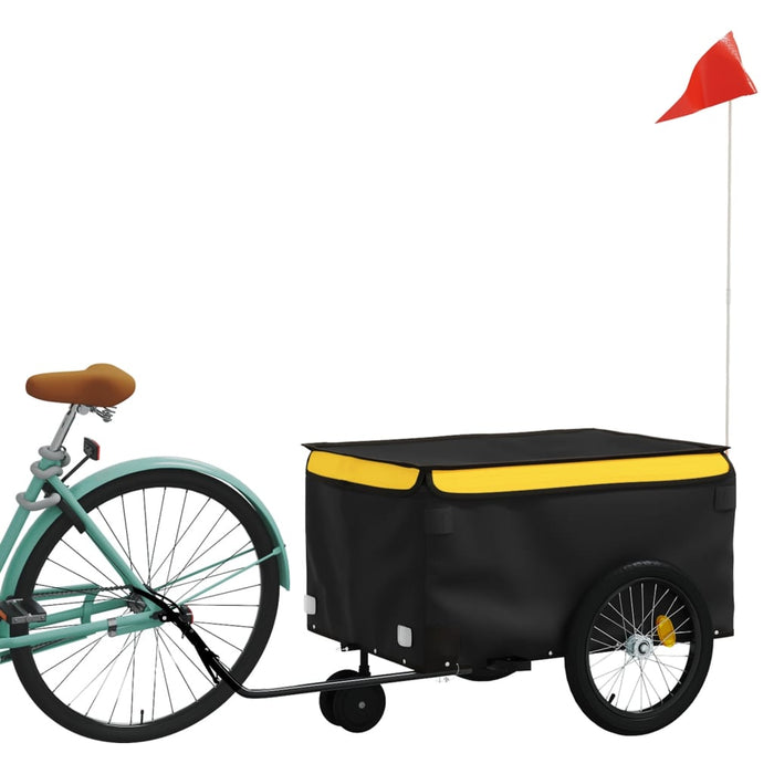 Remorcă pentru biciclete, negru și galben, 30 kg, fier - WALTI WALTI