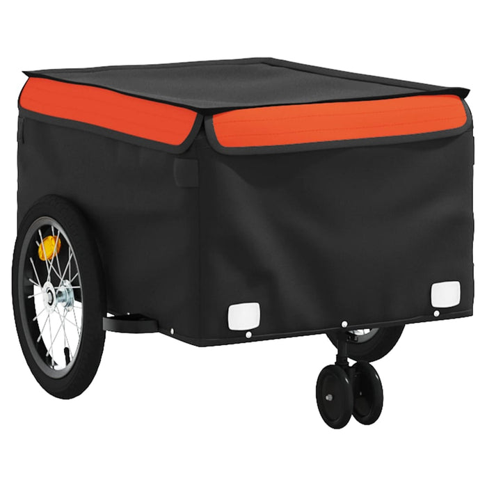 Remorcă pentru biciclete, negru și portocaliu, 45 kg, fier WALTI