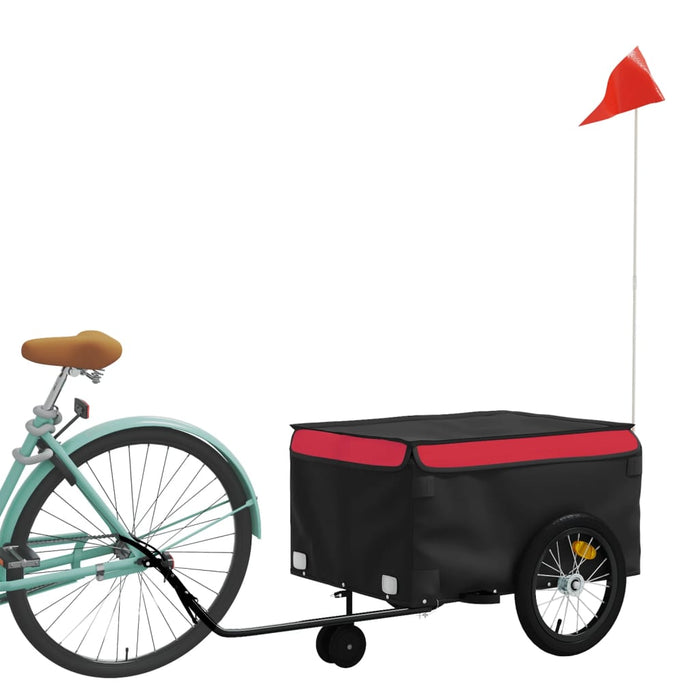 Remorcă pentru biciclete, negru și roșu, 45 kg, fier - WALTI WALTI