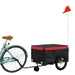 Remorcă pentru biciclete, negru și roșu, 45 kg, fier - WALTI WALTI