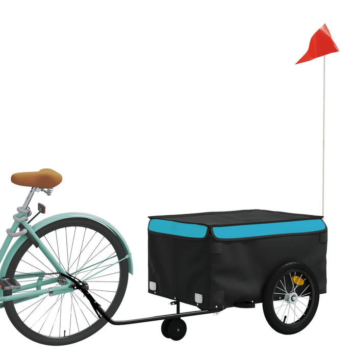 Remorcă pentru biciclete, negru și albastru, 45 kg, fier - WALTI WALTI