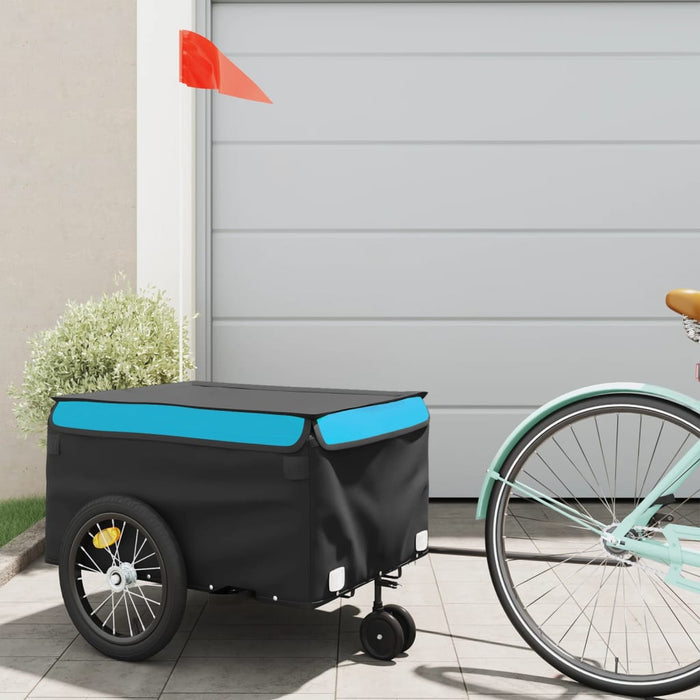 Remorcă pentru biciclete, negru și albastru, 45 kg, fier - WALTI WALTI