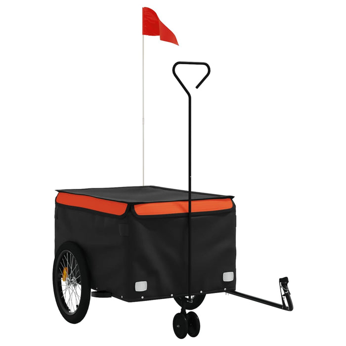 Remorcă pentru biciclete, negru și portocaliu, 45 kg, fier - WALTI WALTI