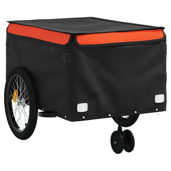 Remorcă pentru biciclete, negru și portocaliu, 45 kg, fier - WALTI WALTI
