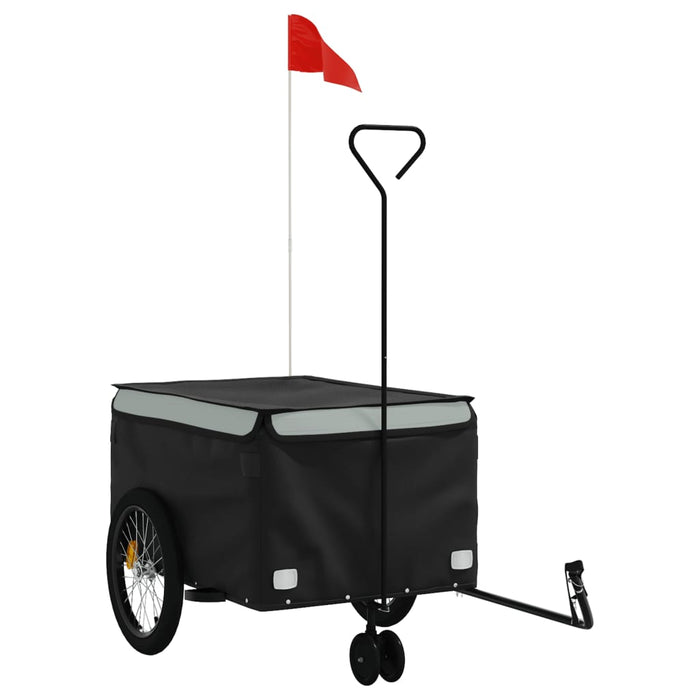 Remorcă pentru biciclete, negru și gri, 45 kg, fier WALTI