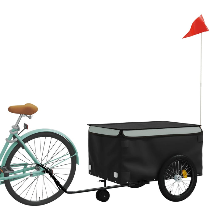 Remorcă pentru biciclete, negru și gri, 45 kg, fier WALTI
