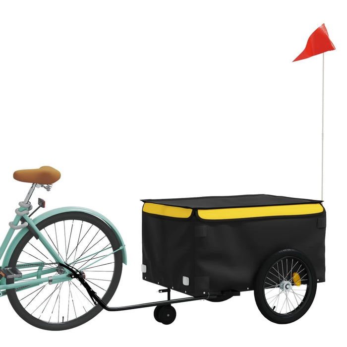 Remorcă pentru biciclete, negru și galben, 45 kg, fier - WALTI WALTI