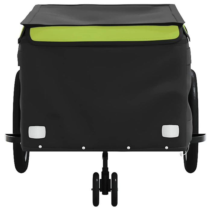 Remorcă pentru biciclete, negru și verde, 45 kg, fier WALTI