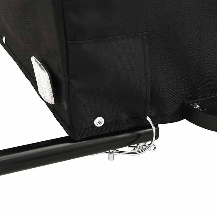 Remorcă pentru biciclete, negru și verde, 45 kg, fier WALTI