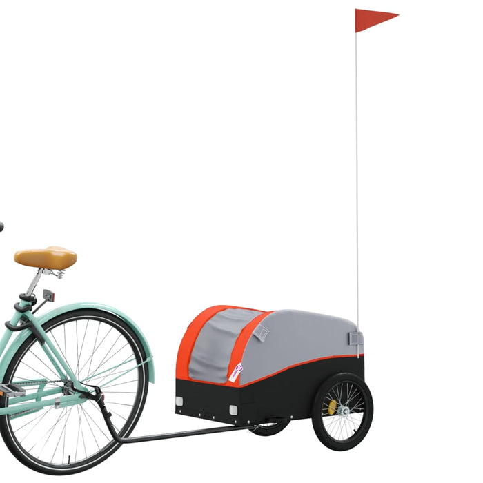 Remorcă pentru biciclete negru/portocaliu, 30 kg, fier - WALTI WALTI