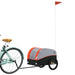 Remorcă pentru biciclete negru/portocaliu, 30 kg, fier - WALTI WALTI