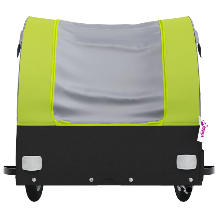 Remorcă pentru biciclete, negru și verde, 30 kg, fier WALTI
