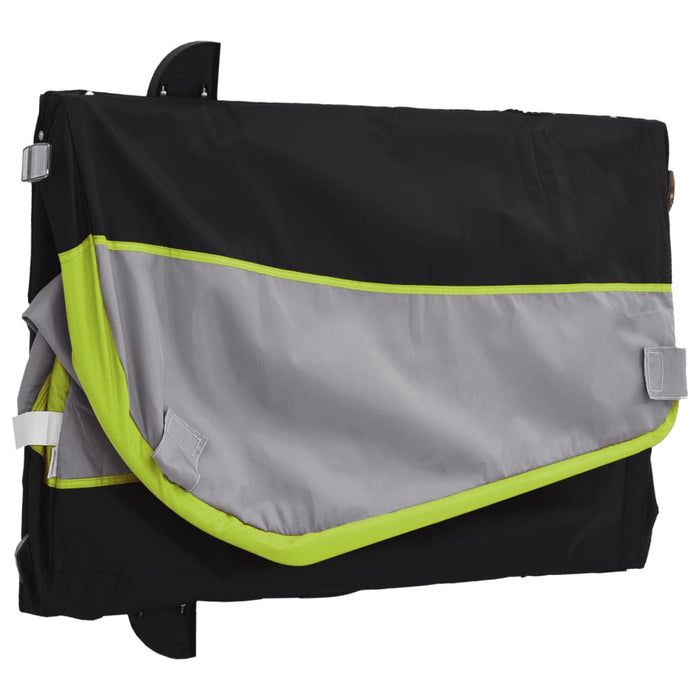 Remorcă pentru biciclete, negru și verde, 30 kg, fier WALTI