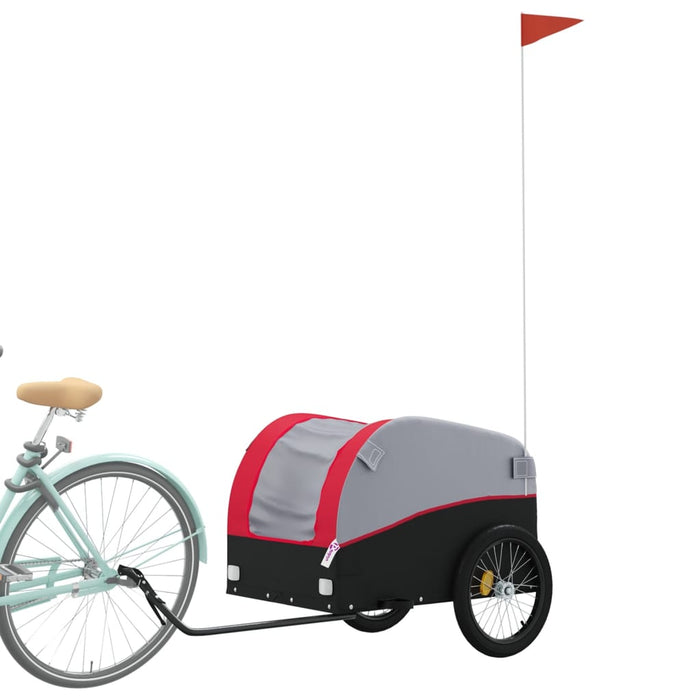 Remorcă pentru biciclete, negru și roșu, 45 kg, fier - WALTI WALTI