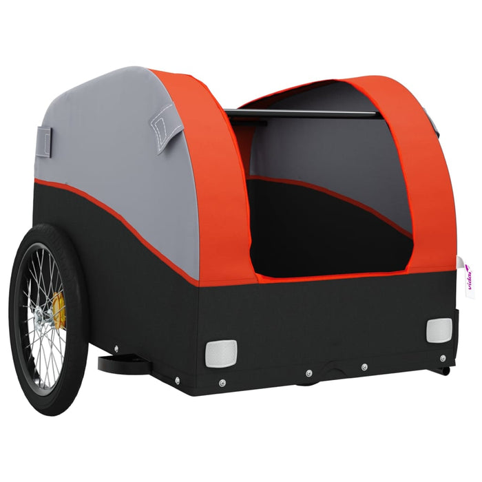 Remorcă pentru biciclete, negru și portocaliu, 45 kg, fier WALTI