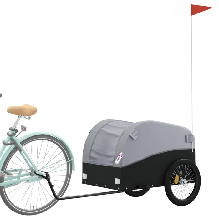 Remorcă pentru biciclete, negru și gri, 45 kg, fier - WALTI WALTI