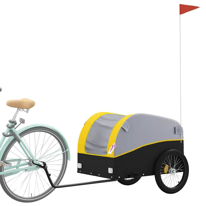 Remorcă pentru biciclete, negru și galben, 45 kg, fier - WALTI WALTI
