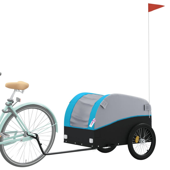 Remorcă pentru biciclete, negru și albastru, 45 kg, fier - WALTI WALTI