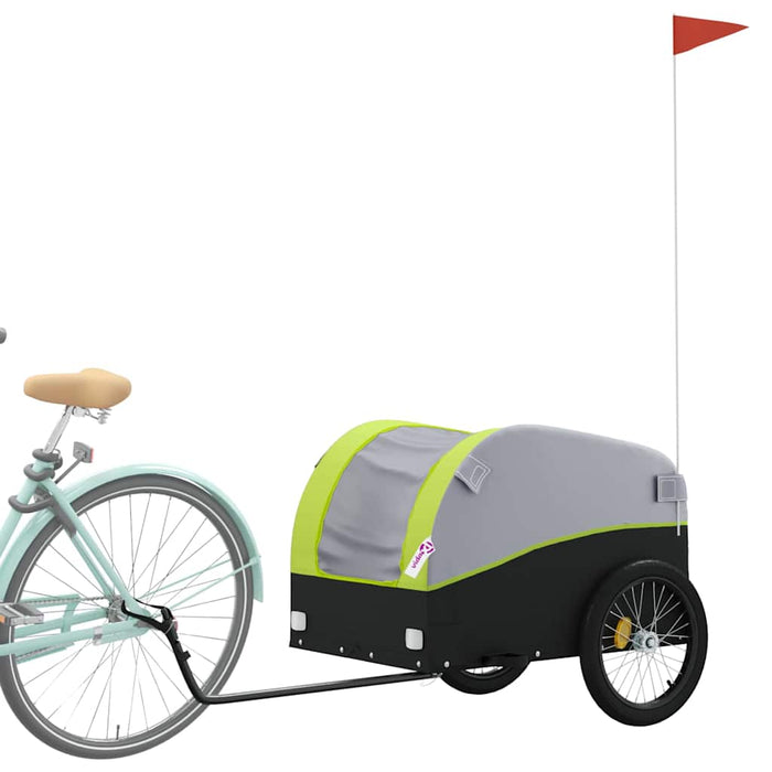 Remorcă pentru biciclete, negru și verde, 45 kg, fier - WALTI WALTI