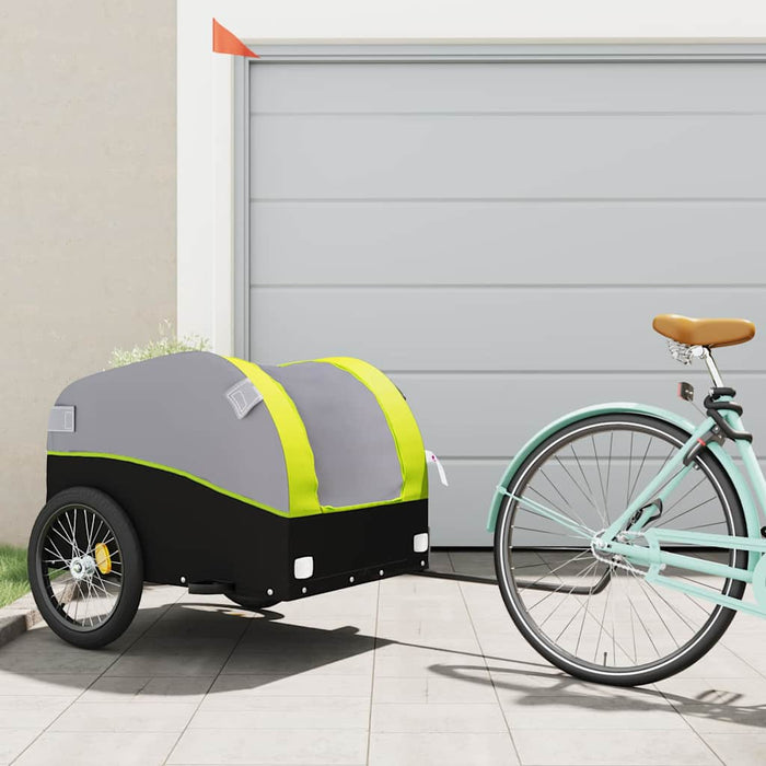 Remorcă pentru biciclete, negru și verde, 45 kg, fier - WALTI WALTI