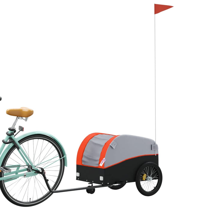 Remorcă pentru biciclete negru/portocaliu, 30 kg, fier - WALTI WALTI