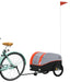 Remorcă pentru biciclete negru/portocaliu, 30 kg, fier - WALTI WALTI