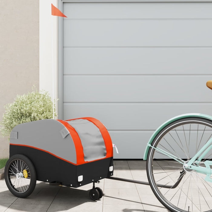 Remorcă pentru biciclete negru/portocaliu, 30 kg, fier - WALTI WALTI