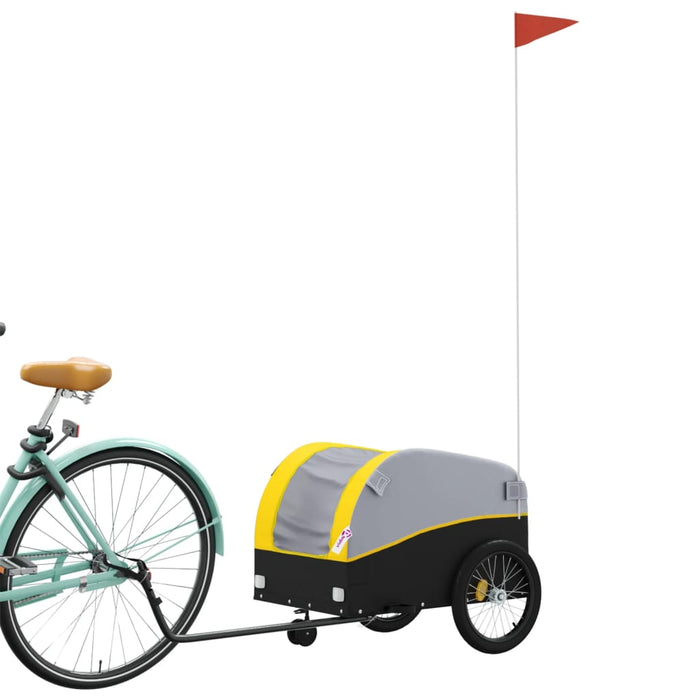 Remorcă pentru biciclete, negru și galben, 30 kg, fier - WALTI WALTI