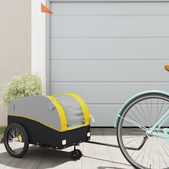 Remorcă pentru biciclete, negru și galben, 30 kg, fier - WALTI WALTI