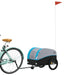Remorcă pentru biciclete, negru și albastru, 30 kg, fier - WALTI WALTI